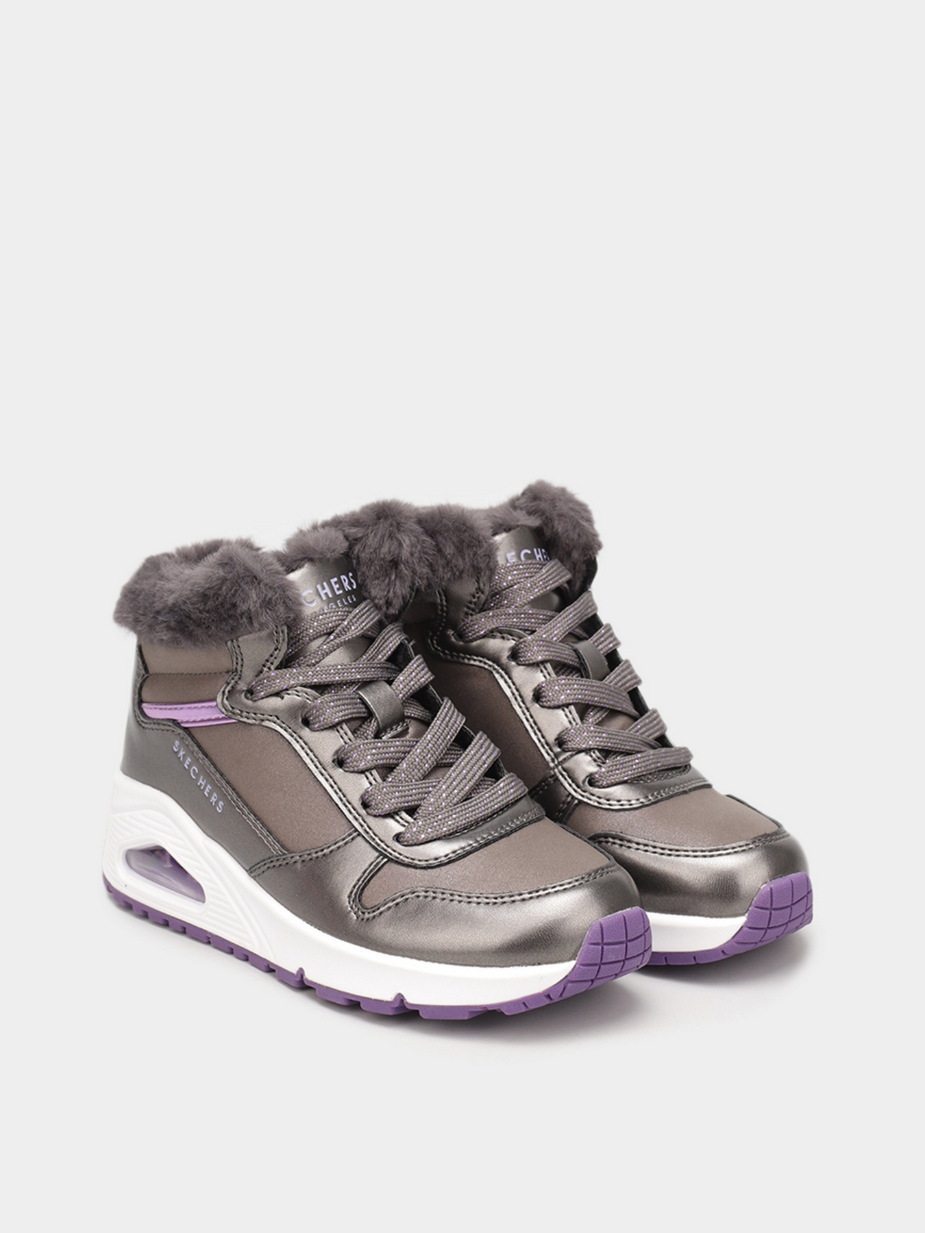 Ботинки Skechers UNO - COZY ON AIR модель 310518L GUN Фото