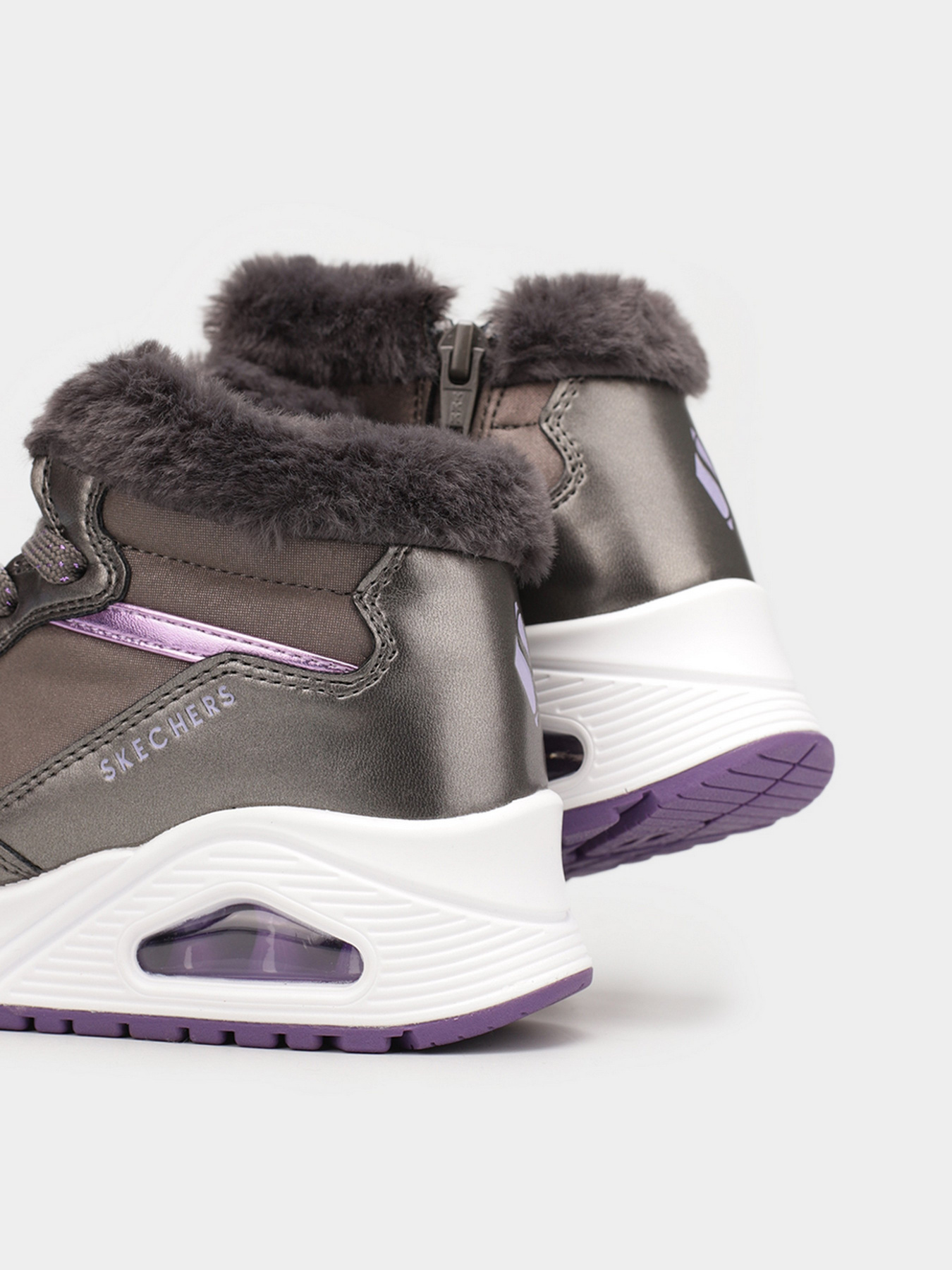 Ботинки Skechers UNO - COZY ON AIR модель 310518L GUN Фото