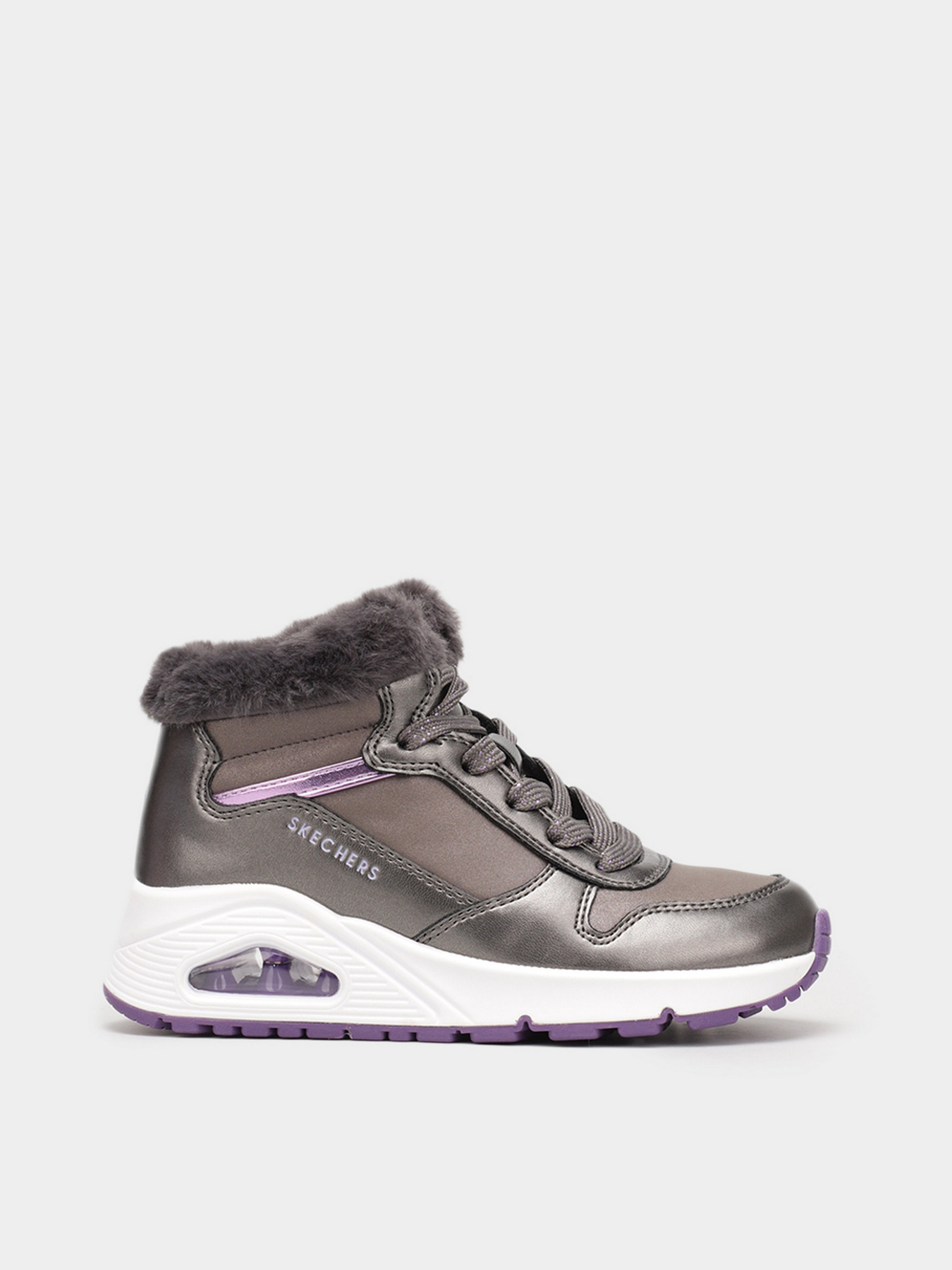 Черевики Skechers UNO - COZY ON AIR модель 310518L GUN Черевики Skechers UNO - COZY ON AIR модель 310518L GUN Фото