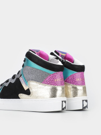 Кеды высокие Skechers Sidestreet - Fierce Remix модель 310076L BKMT Фото