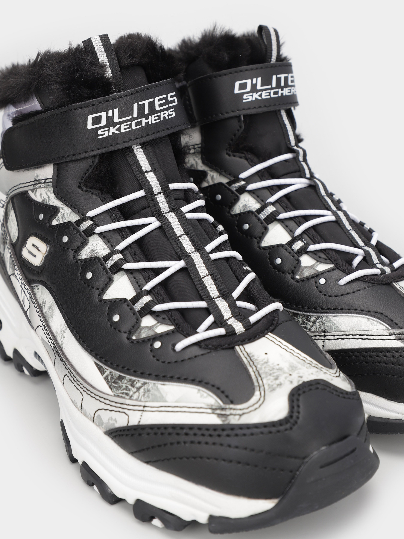 Ботинки Skechers D’Lites модель 302532L BKW Фото