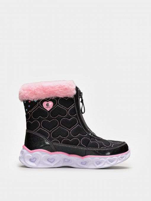 Ботинки Skechers Heart Lights Happy Hearted модель 20286L BKPK Фото