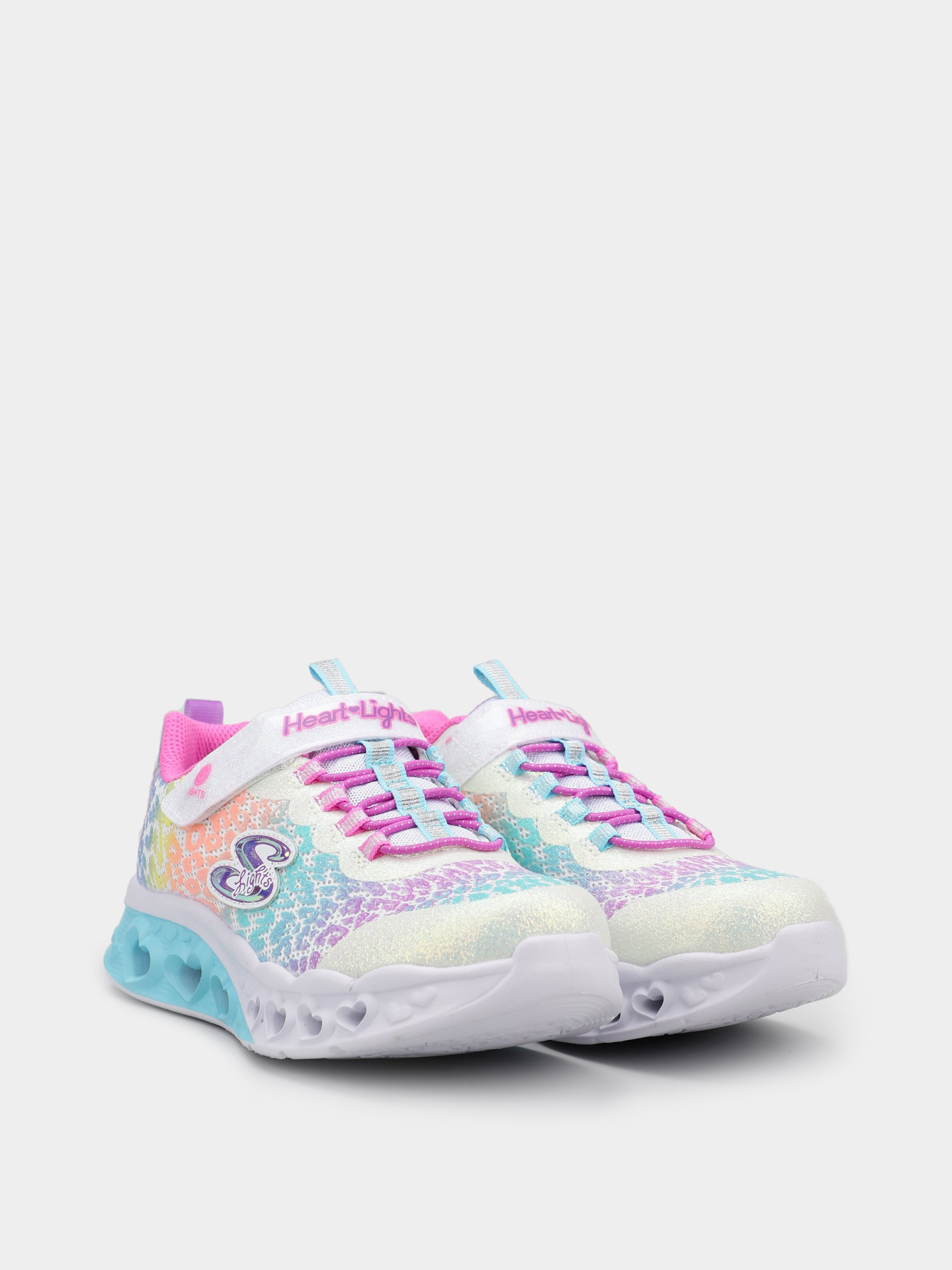 Кроссовки для бега Skechers Flutter Heart Lights - Loves Wild модель 302314L WMLT Фото
