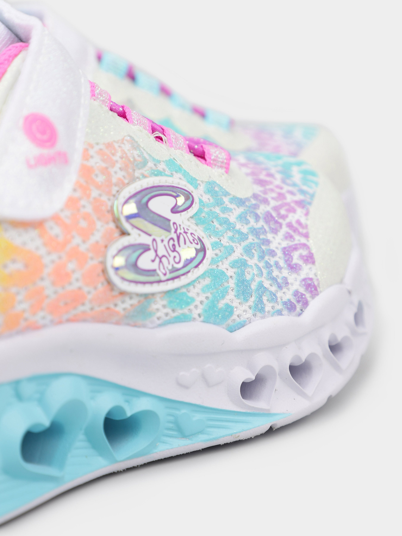 Кроссовки для бега Skechers Flutter Heart Lights - Loves Wild модель 302314L WMLT Фото