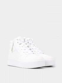 Кеды высокие Skechers Court High - Color Voltage модель 310198L WHT Фото