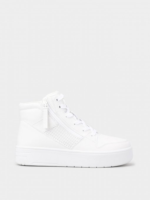 Кеды высокие Skechers Court High - Color Voltage модель 310198L WHT Фото