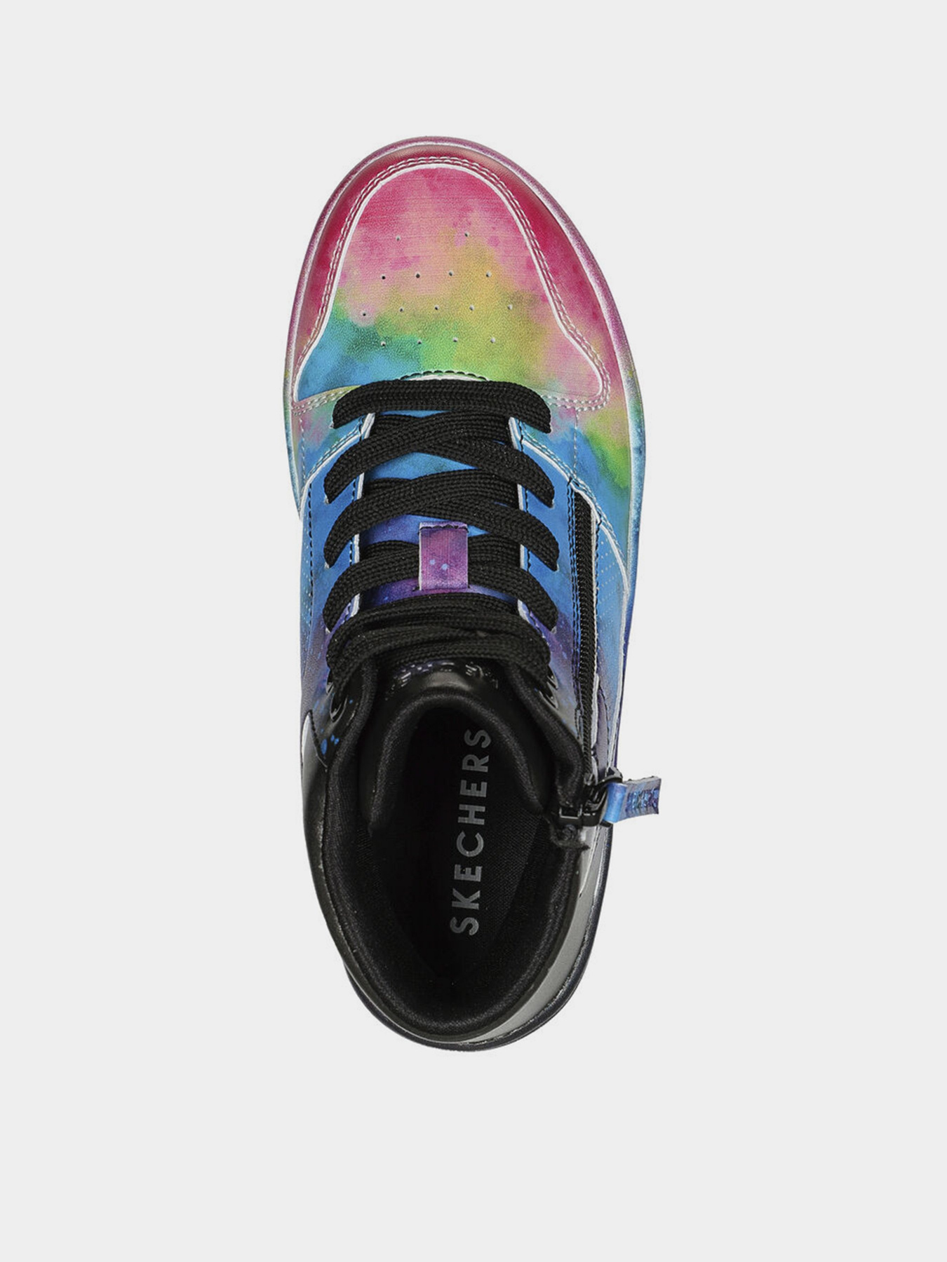 Кеды высокие Skechers Skechers Court High - Electric Splash модель 310195L BKMT Фото