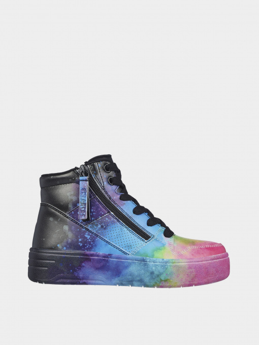 Кеди високі Skechers Skechers Court High - Electric Splash модель 310195L BKMT Фото