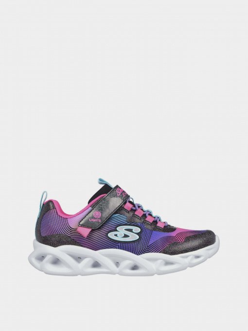Кроссовки повседневные Skechers S Lights: Twisty Brights 2.0 модель 302339L BKMT Фото