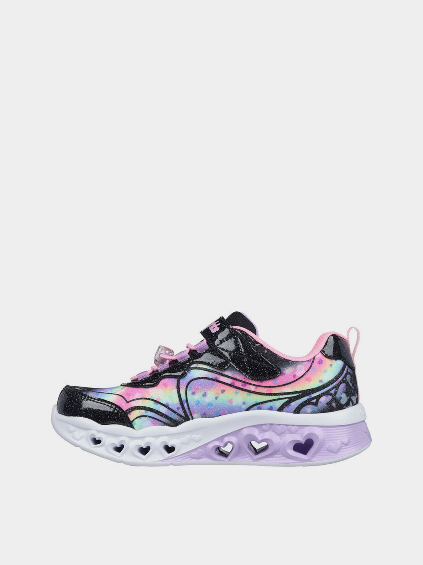 Кросівки повсякденні Skechers Flutter Heart Lights - Groovy Swirl модель 303253L BKPK Фото