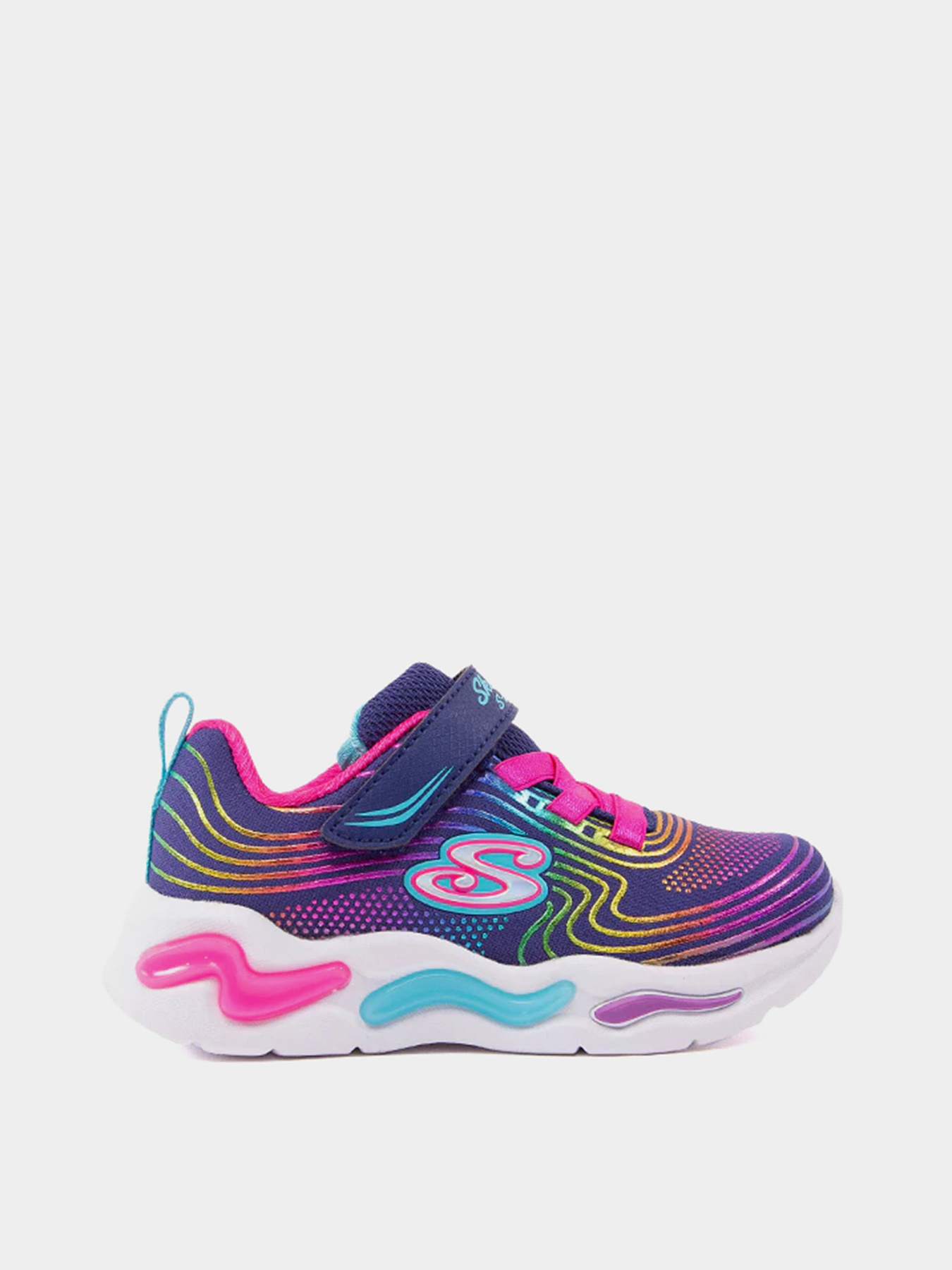 Кроссовки повседневные Skechers S Lights: Wavy Beams модель 302338N NVMT Фото