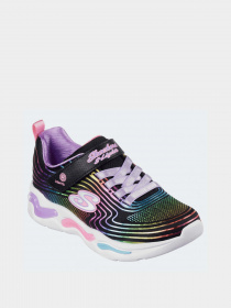 Кросівки повсякденні Skechers S Lights: Wavy Beams модель 302338L BKMT Фото