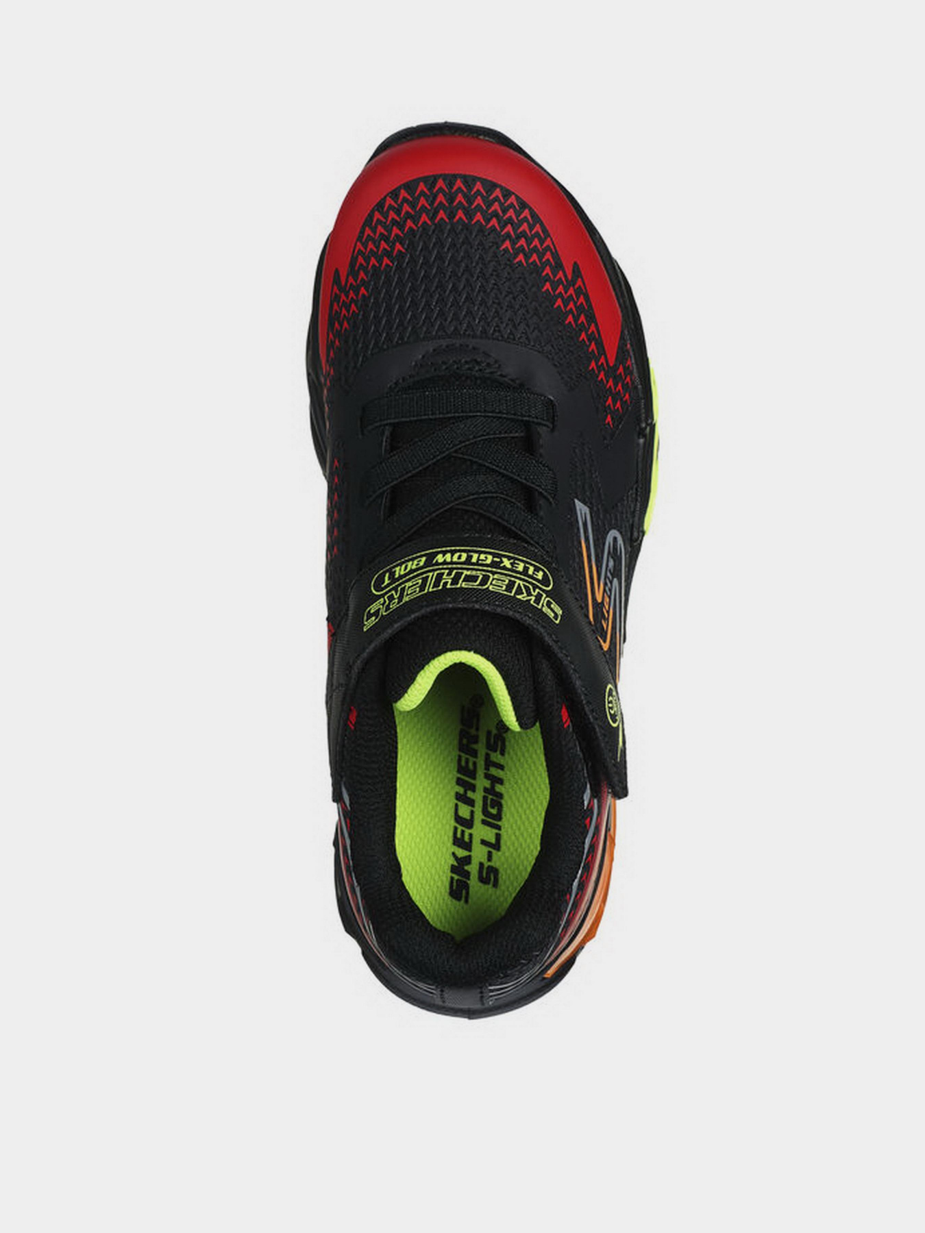 Кросівки повсякденні Skechers S Lights: Flex-Glow Bolt модель 400138L BKRD Кросівки повсякденні Skechers S Lights: Flex-Glow Bolt модель 400138L BKRD Фото