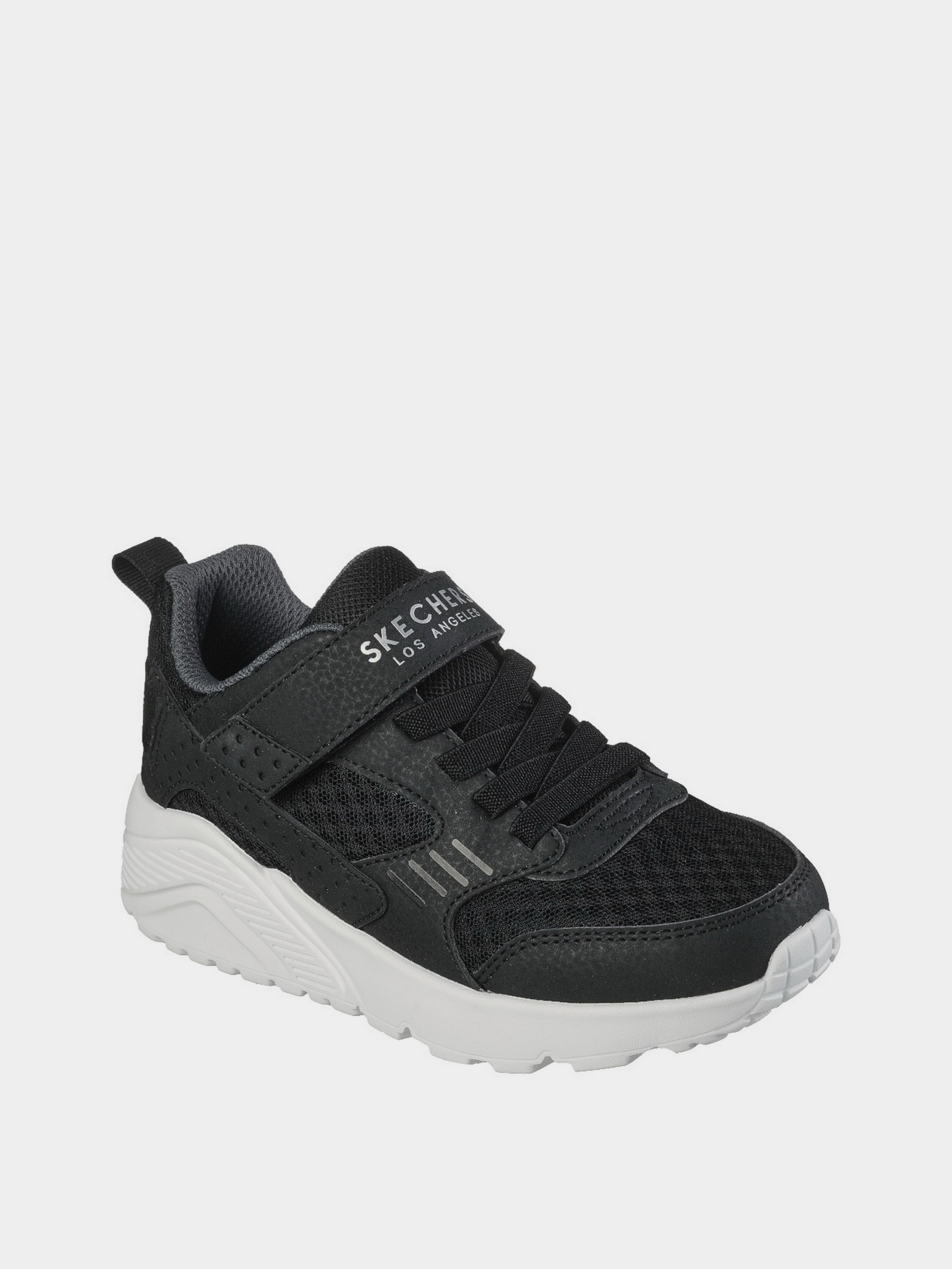 Кроссовки повседневные Skechers Uno Lite - Zelton модель 403696L BKW Кроссовки повседневные Skechers Uno Lite - Zelton модель 403696L BKW Фото