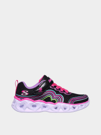 Кроссовки Skechers Heart Lights - Retro Hearts модель 302689L BKMT Фото
