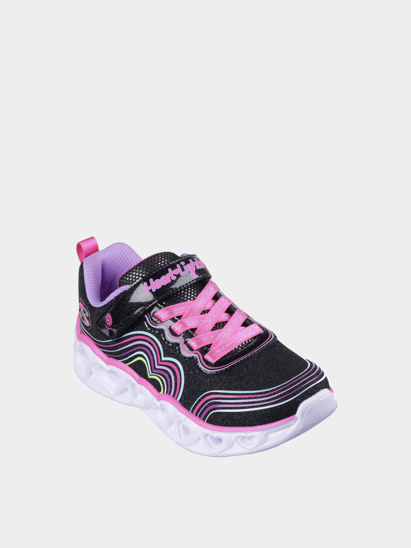 Кроссовки повседневные Skechers Heart Lights - Retro Hearts модель 302689L BKMT Кроссовки повседневные Skechers Heart Lights - Retro Hearts модель 302689L BKMT Фото