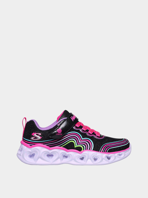 Кроссовки повседневные Skechers Heart Lights - Retro Hearts модель 302689L BKMT Фото