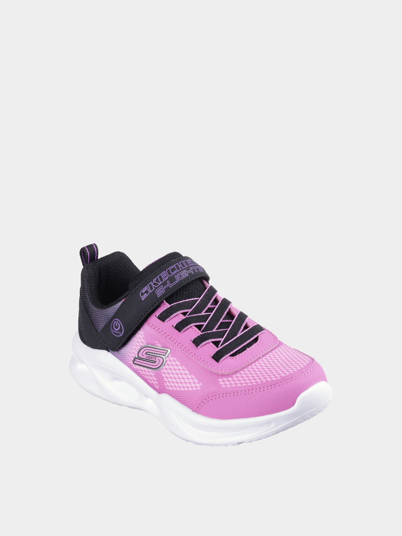 Кроссовки Skechers S-Lights: Sola Glow - Ombre Deluxe модель 303714L BKHP Фото