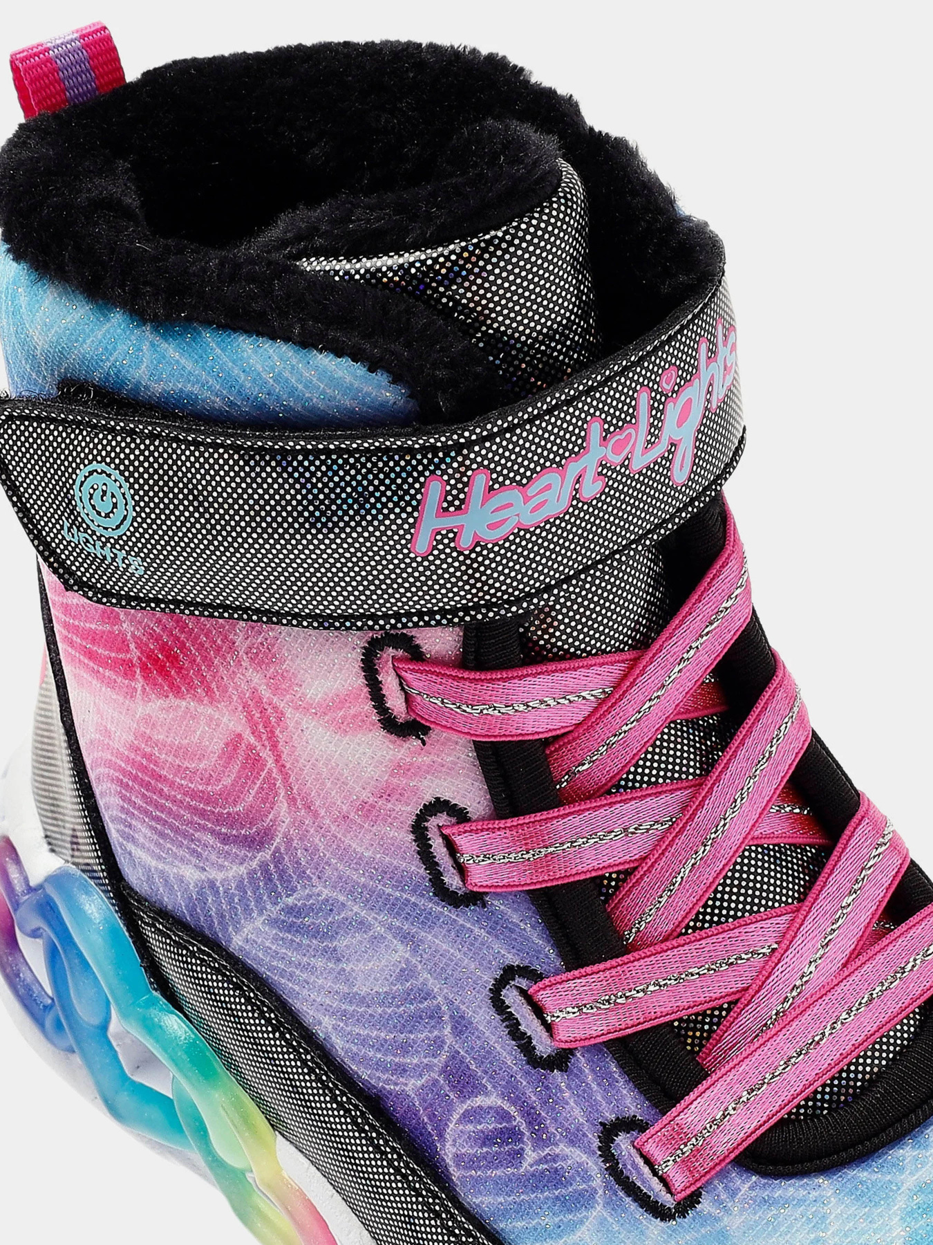 Ботинки Skechers Infinite Heart Lights - Lovin Hearts модель 303054L BKMT Фото