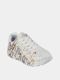 Кроссовки Skechers x JGoldcrown: Uno Lite - Metallic Love модель 314067L WTGD Фото
