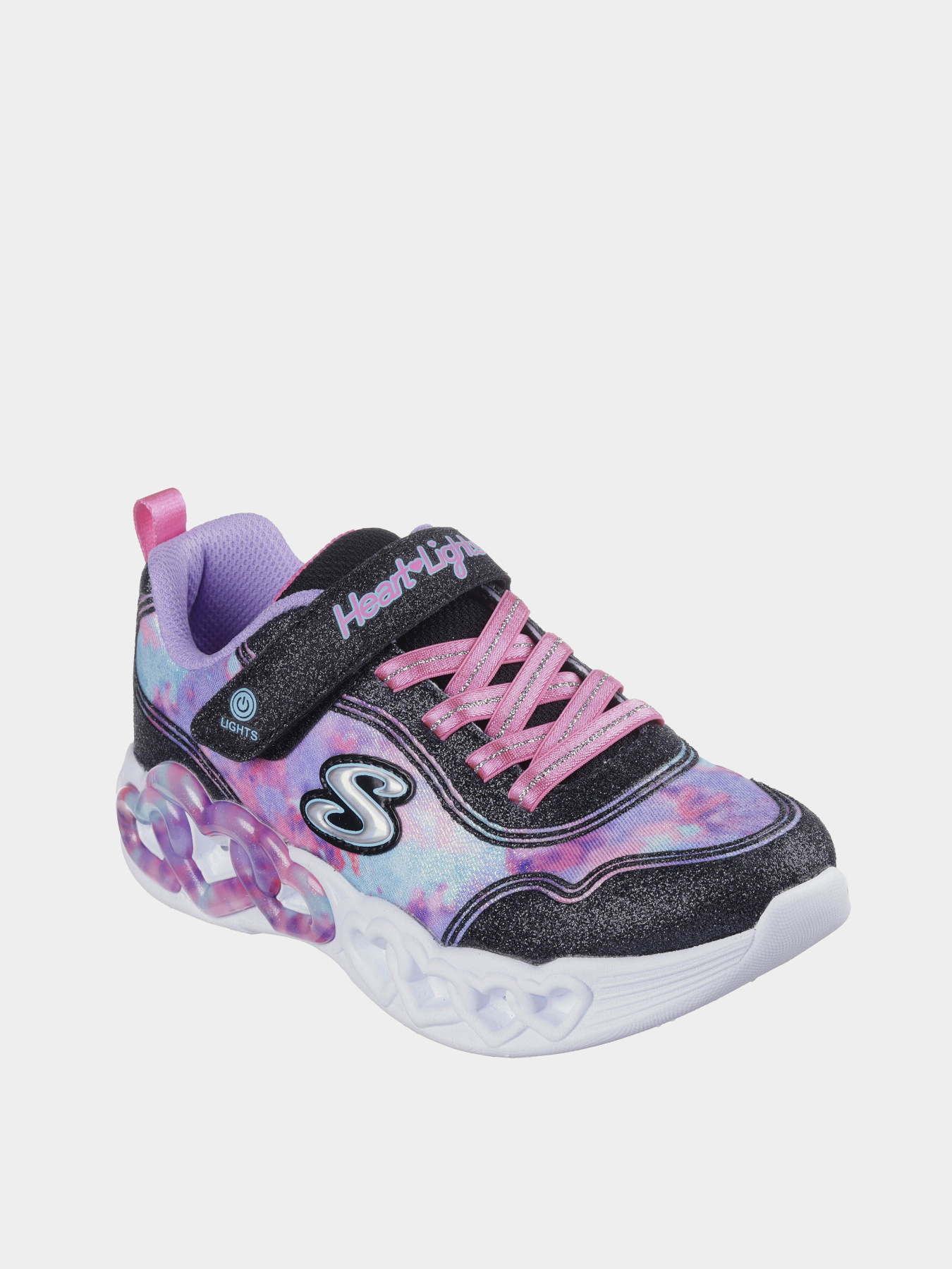 Кроссовки Skechers Infinite Heart Lights - Color Lovin модель 303753L BKMT Фото