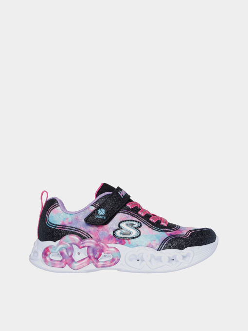 Кросівки повсякденні Skechers Infinite Heart Lights - Color Lovin модель 303753L BKMT Фото