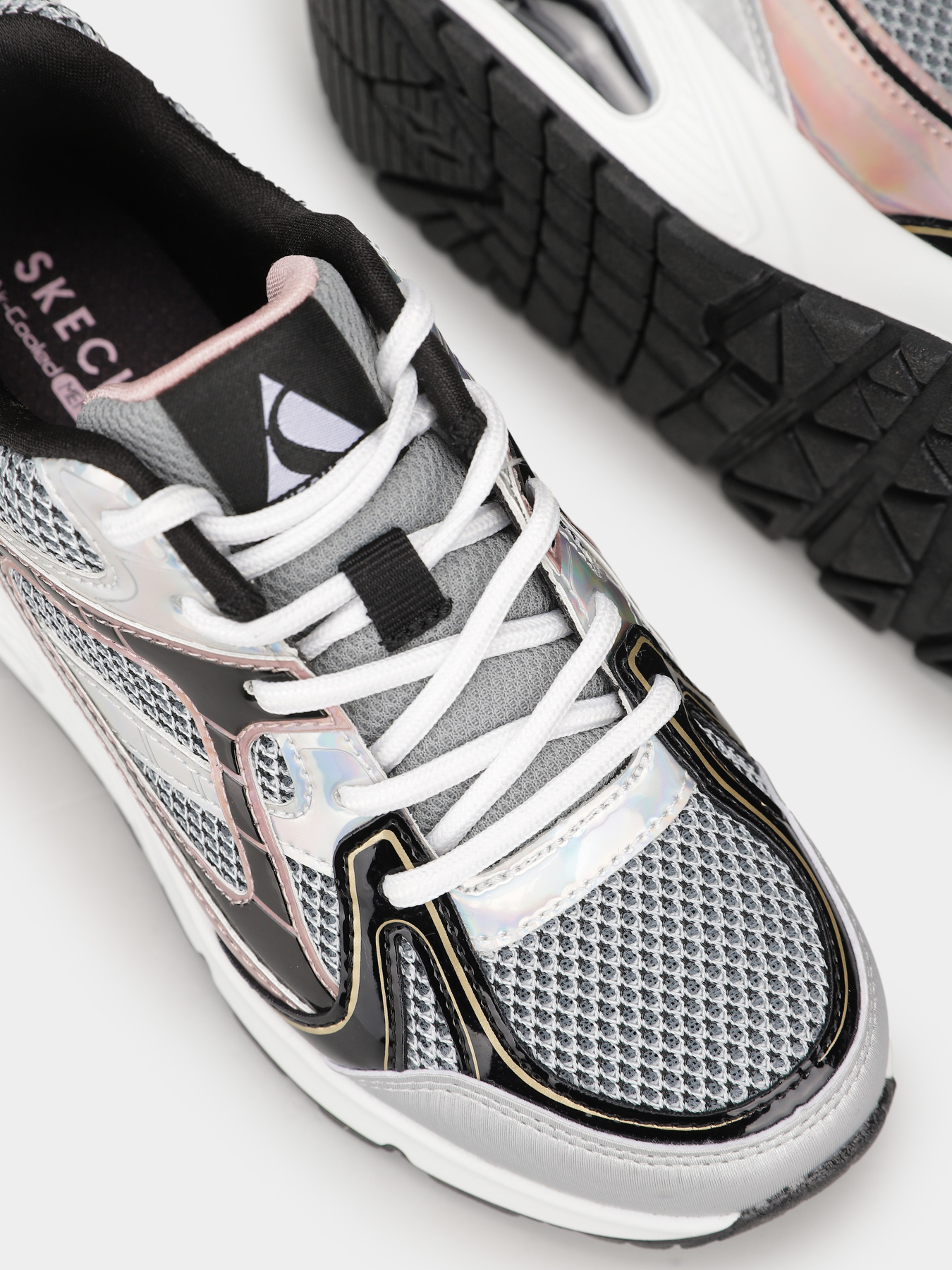 Кроссовки Skechers Uno Gen1 Platinum Flash модель 310328L SLBK Фото