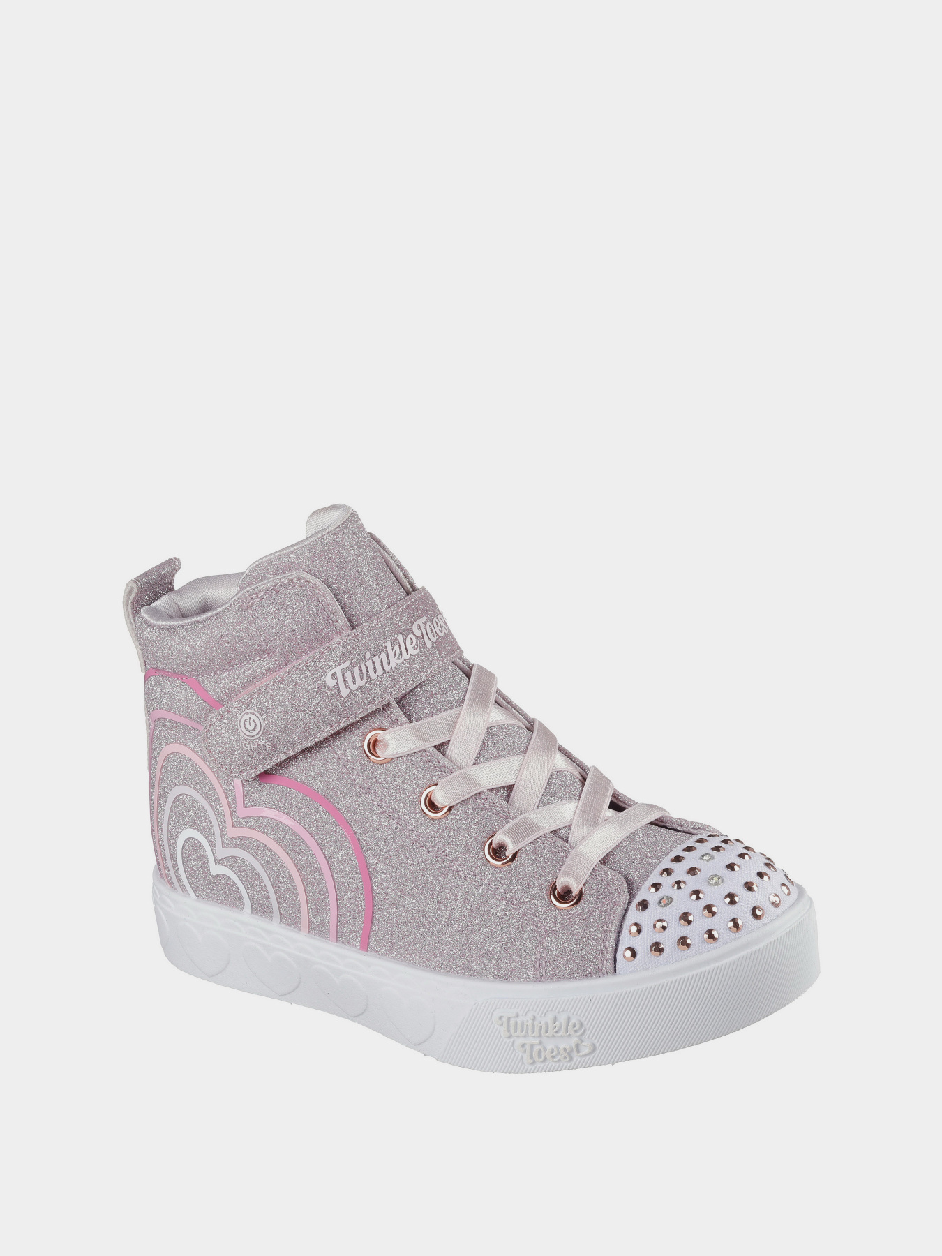 Кеди високі Skechers Twinkle Toes: Heart Steps - Heart Glow модель 314623L RSGD Фото
