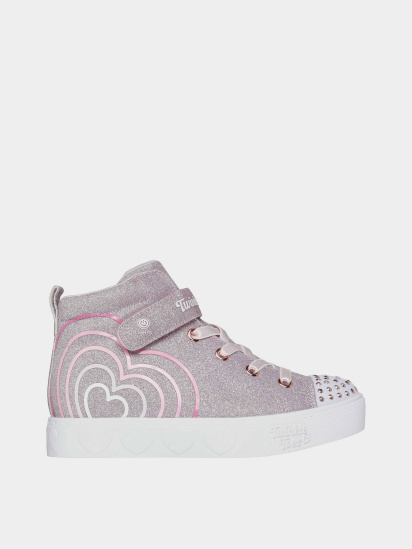 Кеди високі Skechers Twinkle Toes: Heart Steps - Heart Glow модель 314623L RSGD - фото
