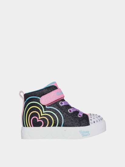 Кеди високі Skechers Twinkle Toes: Heart Steps - Heart Glow модель 314623N BKMT - фото