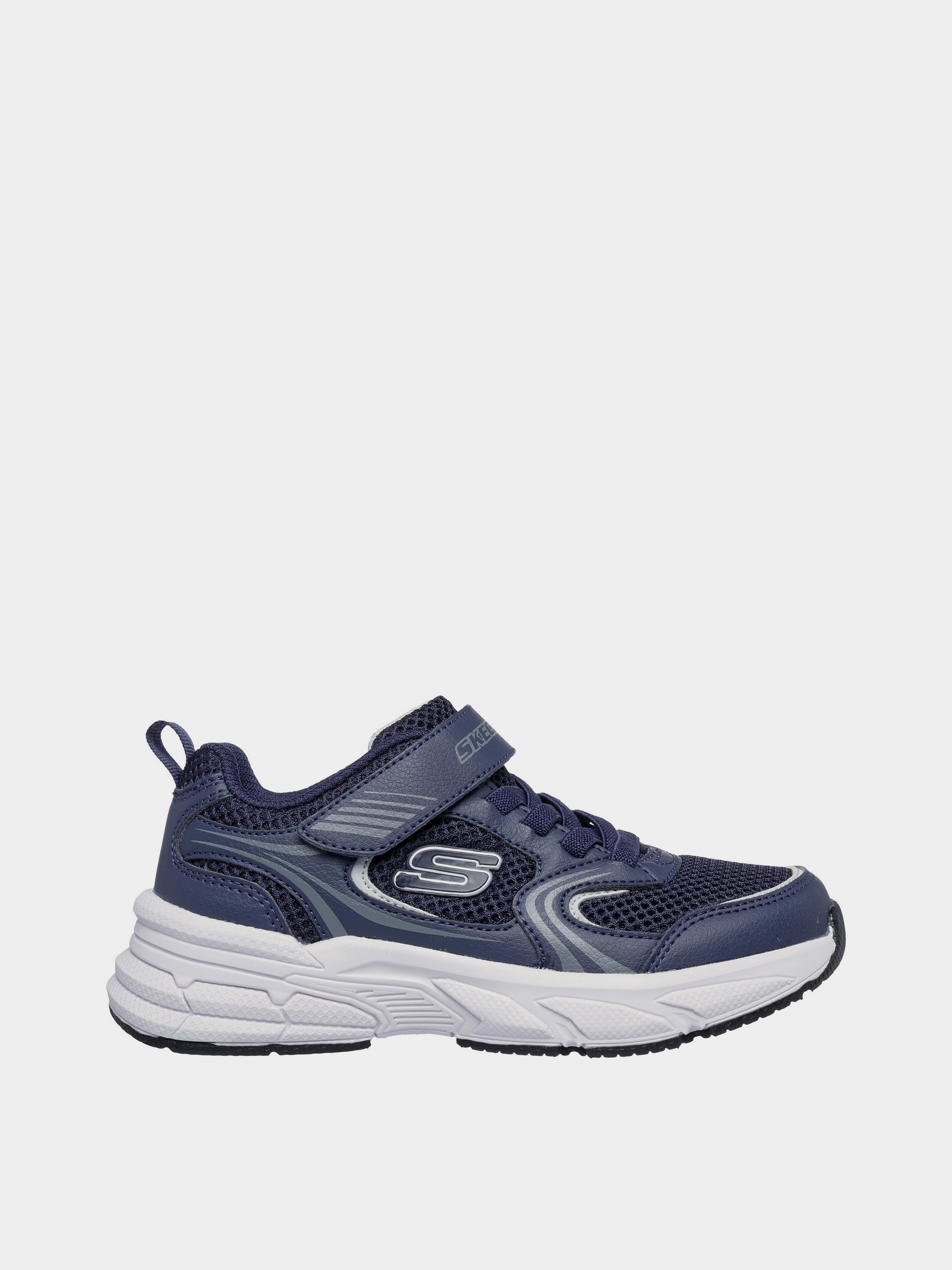 Дитячі Кросівки повсякденні Skechers RETRO-GRAPH (KK3851) колір синій, матеріал штучна шкіра/текстиль