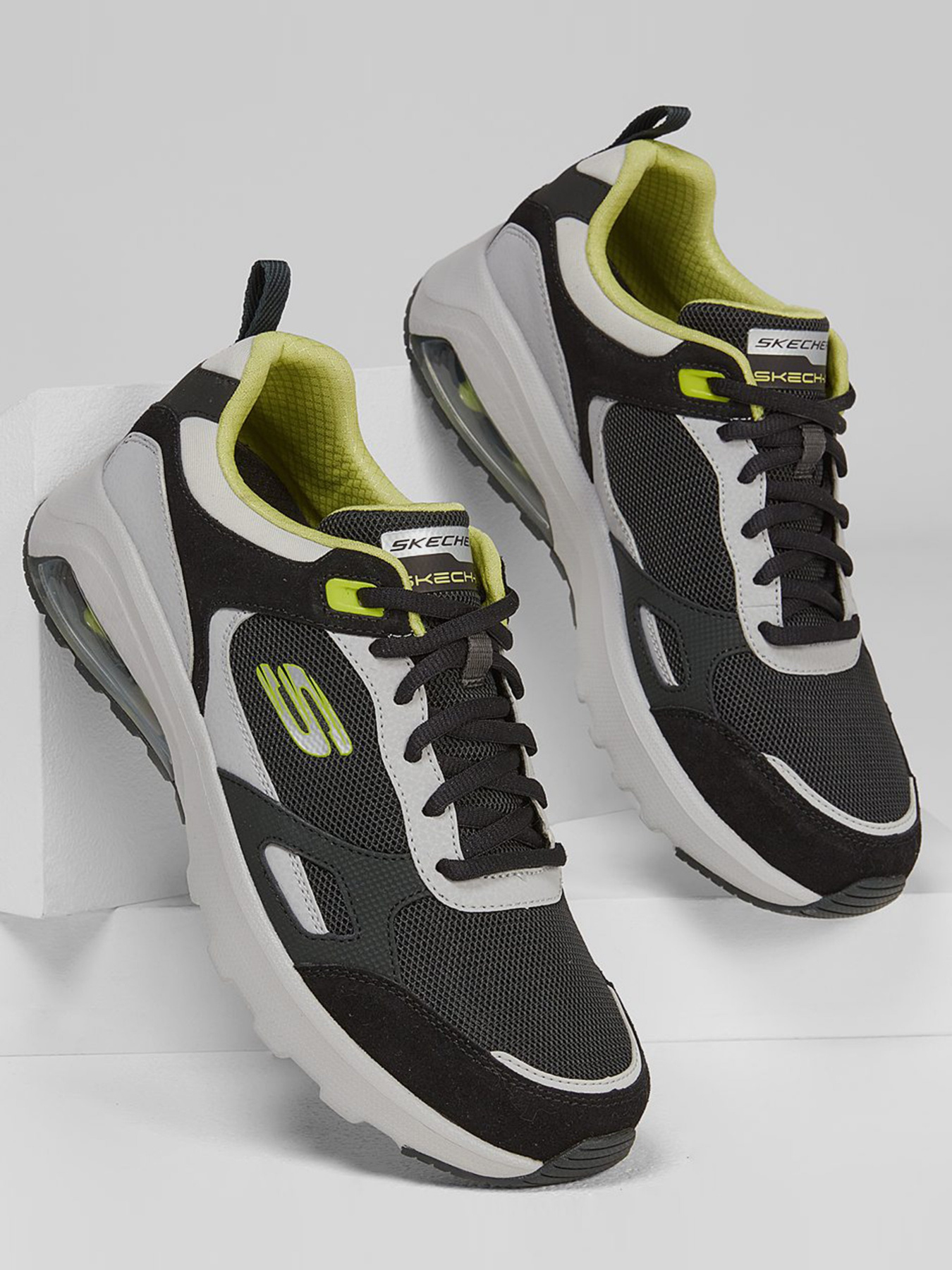 Кроссовки повседневные Skechers Skech-Air Extreme - Bellgor модель 232035 BKLM Фото
