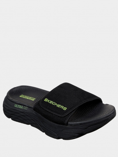 Шльопанці Skechers Max Cushioning Slide модель 229008 BKLM — фото 3 - INTERTOP