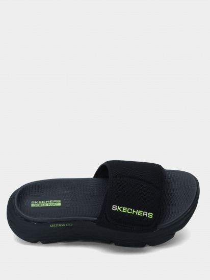 Шльопанці Skechers Max Cushioning Slide модель 229008 BKLM — фото 4 - INTERTOP