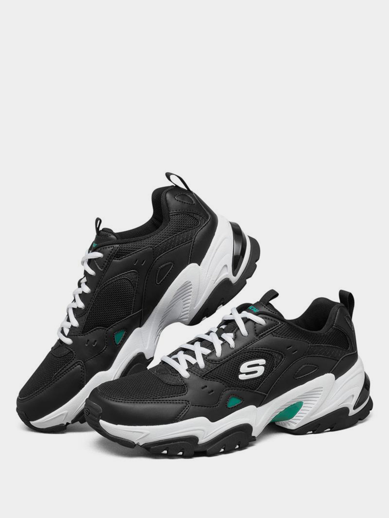 Кроссовки повседневные Skechers STAMINA V2 модель 237163 BKGR Фото