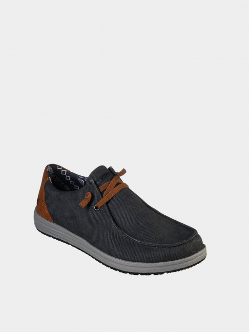 Слипоны и мокасины Skechers Relaxed Fit: Melson - Parlen модель 210139 BLK Фото