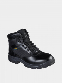 Ботинки Skechers Work Relaxed Fit: Wascana - Benen WP Tactical модель 77526 BLK Фото