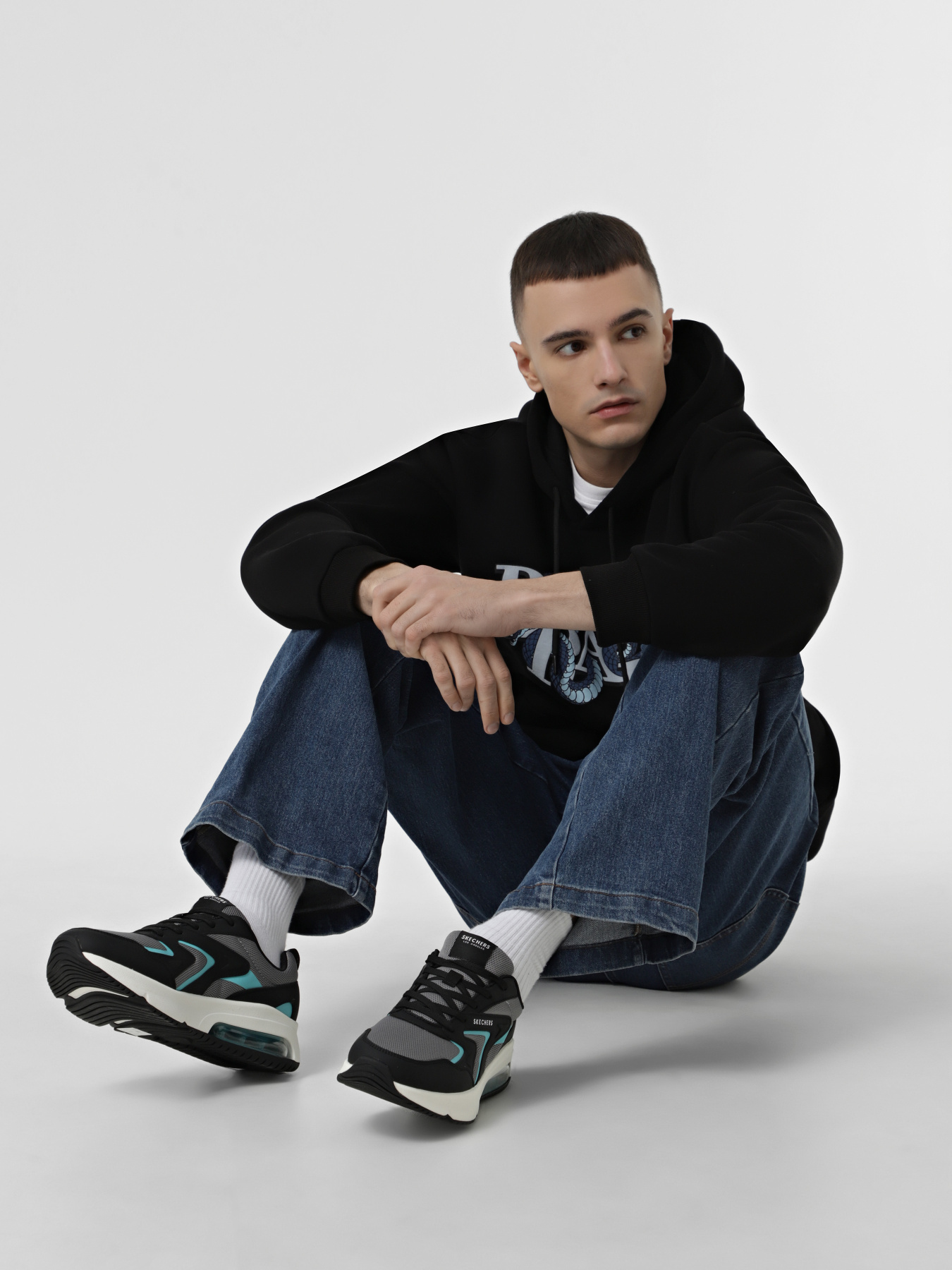 Кроссовки повседневные Skechers Uno Evolve - Absolute Air модель 183040 BKAQ Кроссовки повседневные Skechers Uno Evolve - Absolute Air модель 183040 BKAQ Фото