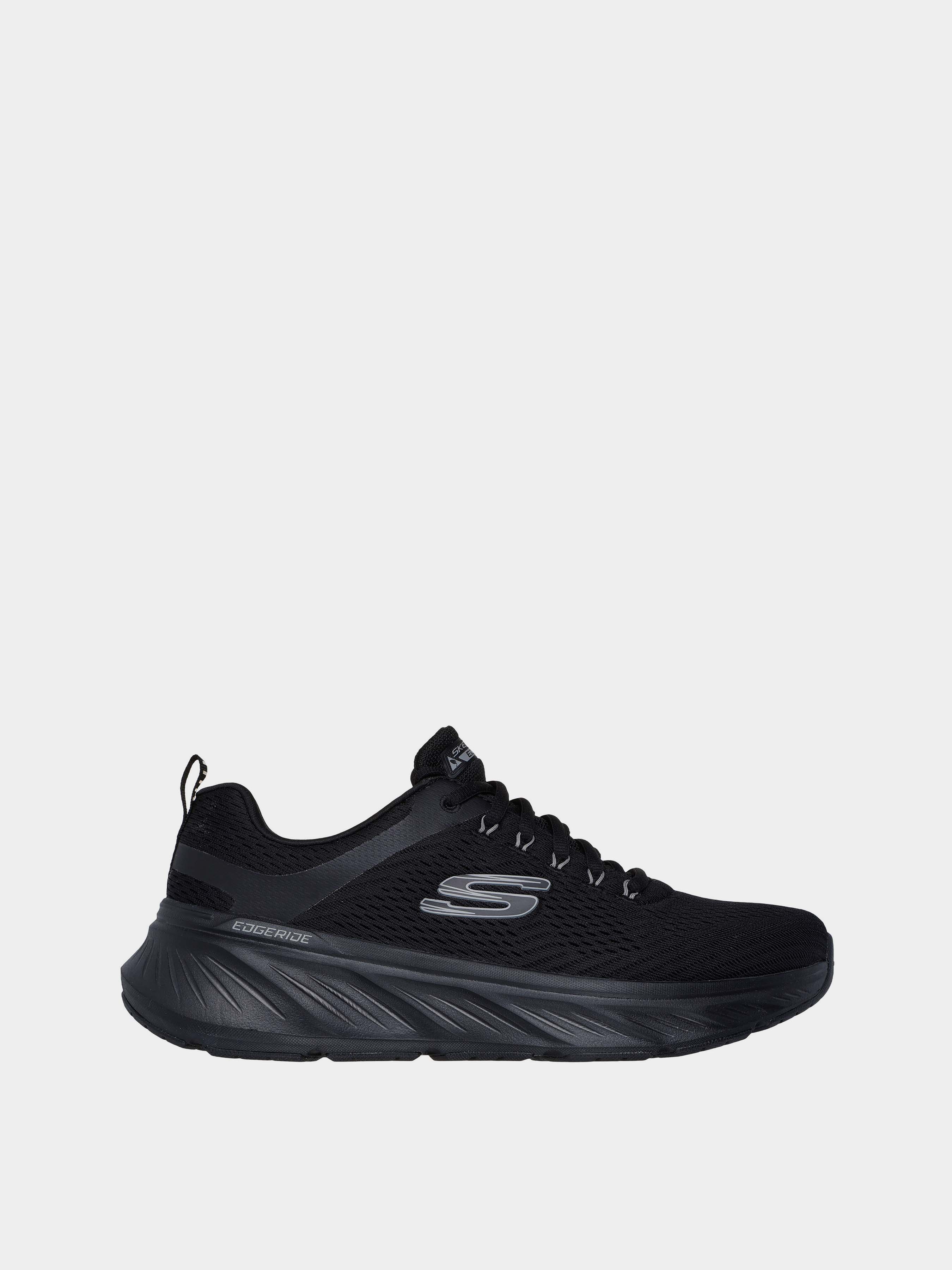 Чоловічі Кросівки повсякденні Skechers EDGERIDE (KM5472) колір чорний, матеріал текстиль/штучна шкіра