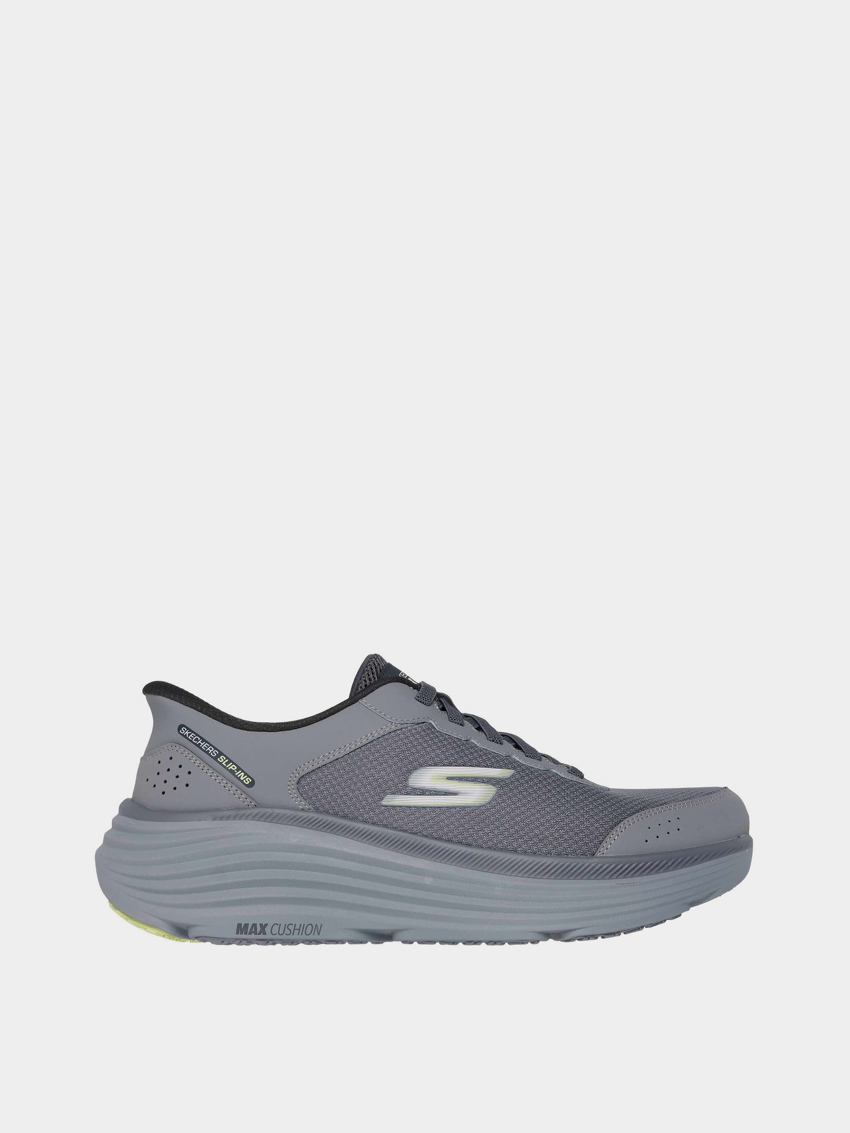 Чоловічі Кросівки для спорту Skechers MAX CUSHIONING ENDEAVOUR (KM5542) колір сірий, матеріал текстиль/шкіра/штучна шкіра