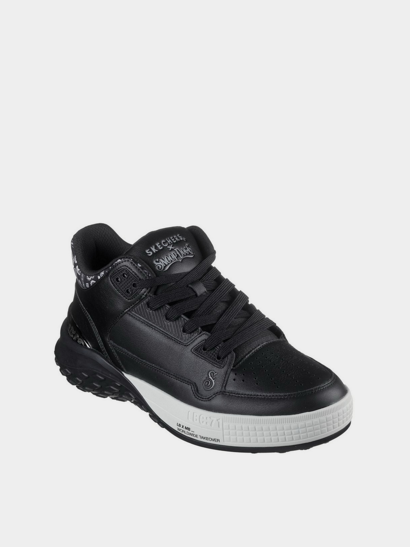 Кеды высокие Skechers Snoop Dogg: Sizzle - Buckets модель 251180 BLK Фото