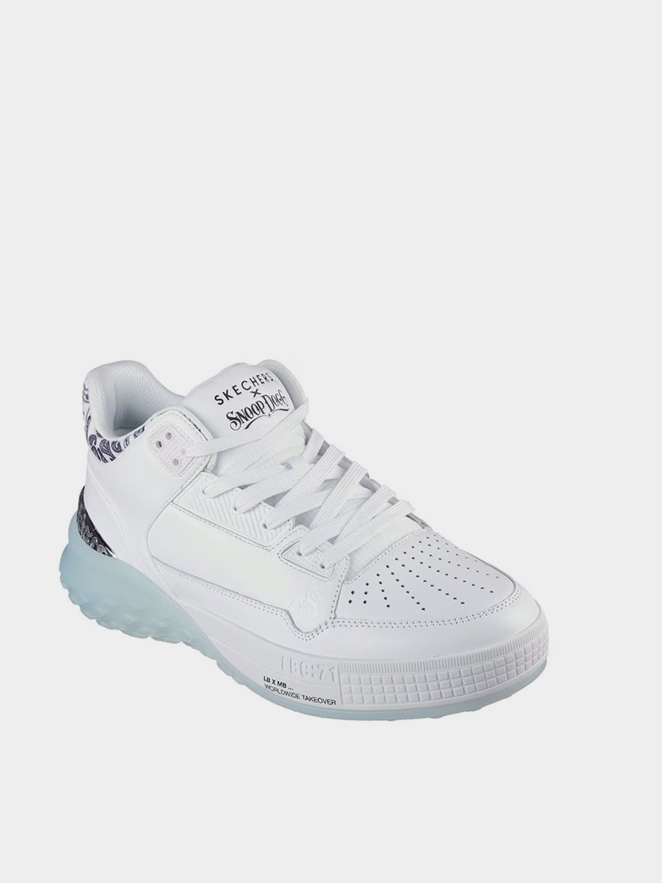 Кеди високі Skechers Snoop Dogg: Sizzle - Buckets модель 251180 WHT Фото