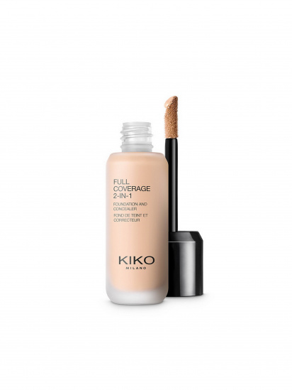 KIKO MILANO ­Тональна основа & консилер 2в1 Full Coverage 2-in-1 Foundation & Concealer модель KM000000213001B — фото - INTERTOP