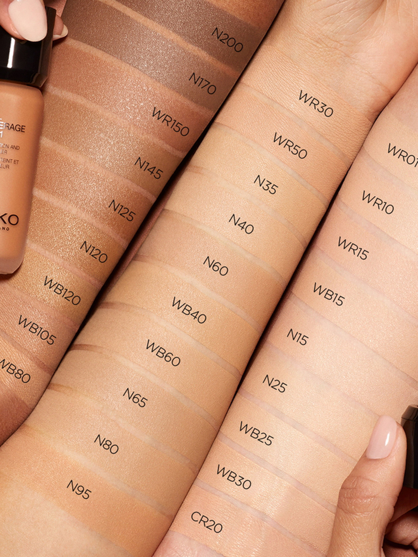 Тональная основа&консилер 2в1 Full Coverage 2-in-1 Foundation & Concealer KIKO MILANO модель KM000000213002B Фото