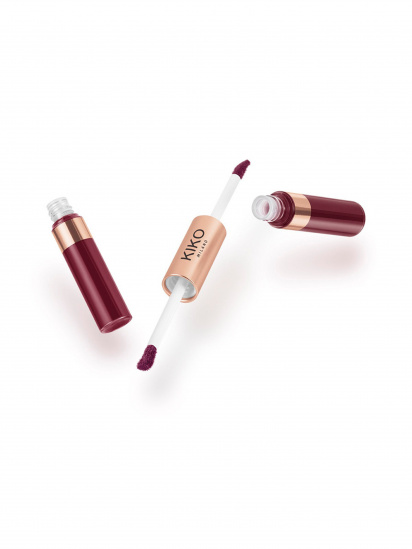 KIKO MILANO ­Подвійна рідка помада для губ Matte & Shiny Duo Liquid Lip Colour модель KM000000351001B — фото - INTERTOP