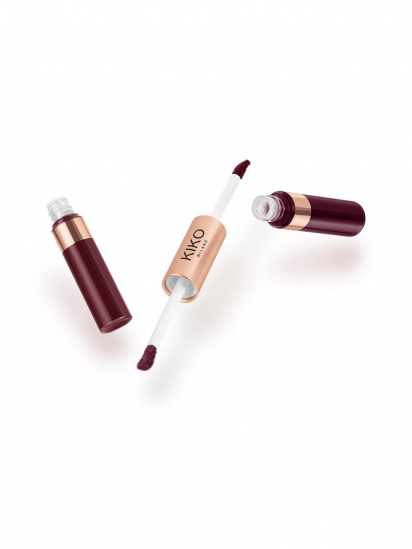 KIKO MILANO ­Подвійна рідка помада для губ Matte & Shiny Duo Liquid Lip Colour модель KM000000351002B — фото - INTERTOP