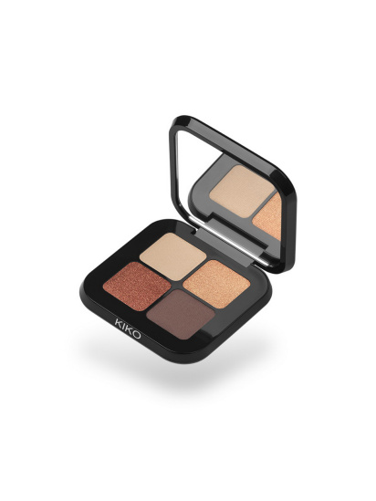 KIKO MILANO ­Палетка тіней Bright Quartet Eyeshadow Palette модель KM000000307003B — фото - INTERTOP