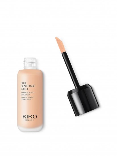 KIKO MILANO ­Тональна основа & консилер 2в1 Full Coverage 2-in-1 Foundation & Concealer модель KM0010111000144 — фото - INTERTOP