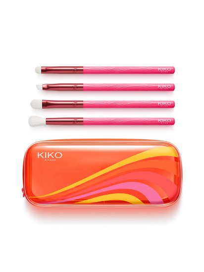 KIKO MILANO ­Набір пензликів для очей Playful Summer Eye Brush Set модель KA000000140001B - фото