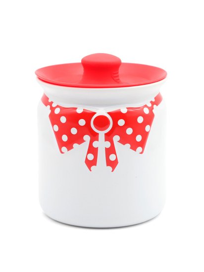 MBM MY HOME ­Емкость для хранения белая с красным модель KP-42 WHITE/RED — фото 6 - INTERTOP